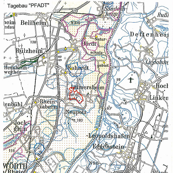 Erweiterung des Quarzsandtagebaus „Pfadt“ Erweiterung des Quarzsandtagebaus „Pfadt“ auf dem Gebiet der Ortsgemeinde Leimersheim