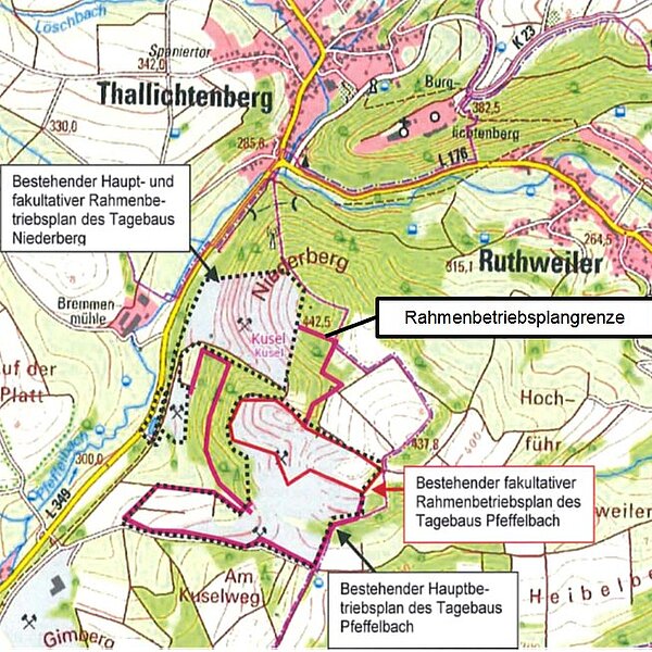 Niederberg-Pfeffelbach Erweiterung und Zusammenlegung des Feldspattagebaus „Niederberg-Pfeffelbach“