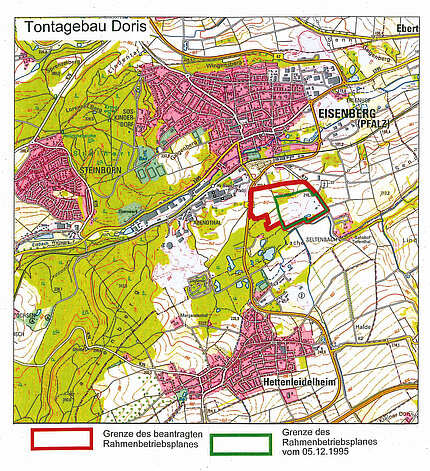 Erweiterung des Tontagebaus „Doris“ 