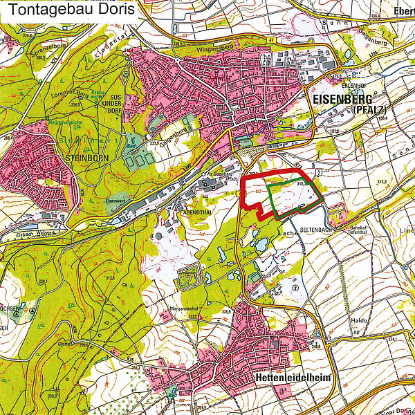 Erweiterung des Tontagebaus „Doris“ Erweiterung des Tontagebaus „Doris“ auf dem Gebiet der Stadt Eisenberg im Donnersbergkreis