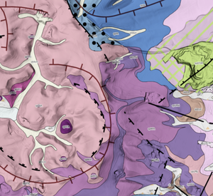 Ausschnitt aus der digitalen geologischen Karte der Osteifel