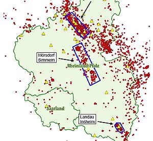 Räumliche Verteilung der Epizentren Räumliche Verteilung der Epizentren