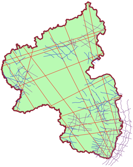 Karte hydrogeologischer Profilschnitte Rheinland-Pfalz