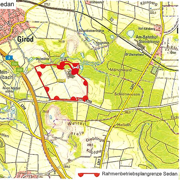 Tontagebau Sedan Erweiterung des Tontagebaus „Sedan“ auf dem Gebiet der Ortsgemeinde Girod im Westerwaldkreis