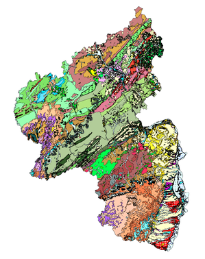Geologische Übersichtskarte von Rheinland-Pfalz 1:300.000