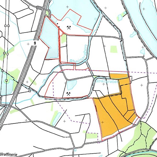 Jockgrim-Rheinzabern 2 Bergrechtliches Planfeststellungsverfahren für die Erweiterung des Quarzkies- und Quarzsandtagebaus
