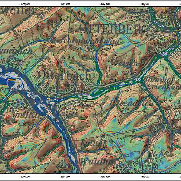 Digitale Geomorphographische Karte von Rheinland-Pfalz