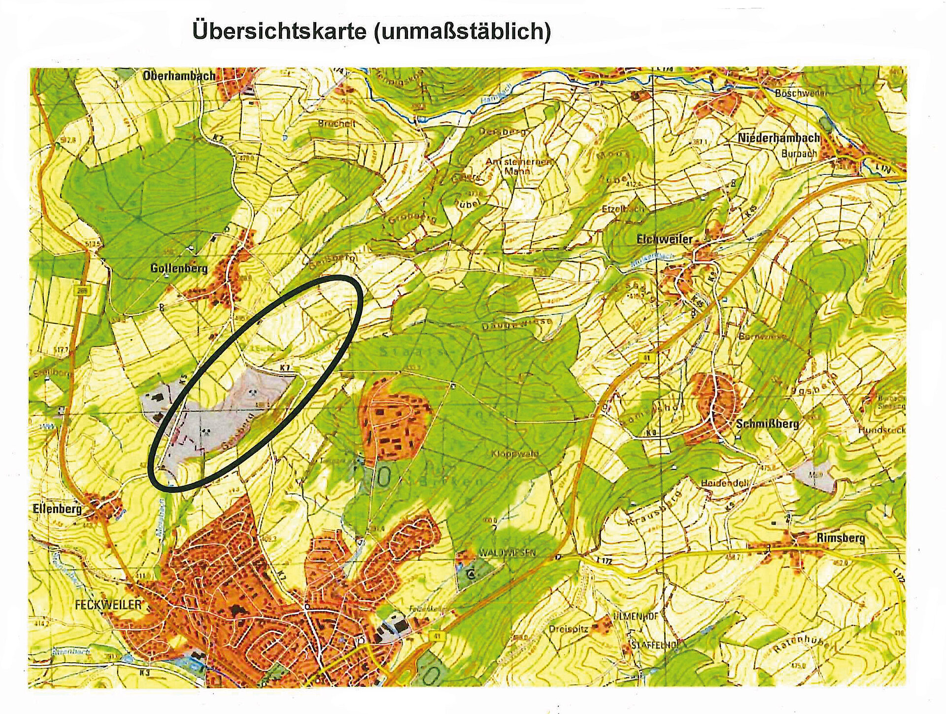 Auszug aus der TK 25, Blatt 6308 Birkenfeld West, Blatt 6309 Birkenfeld Ost