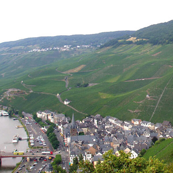 Alte Rutschmassen bei Bernkastel-Kues Hangstabilitätskarte Mittelmosel