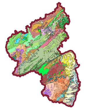 Geologische Übersichtskarte von Rheinland-Pfalz