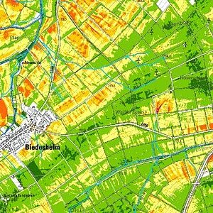 Großmaßstäbige Karten zur Bodenerosionsgefährdung durch Wasser und Erweitertes Gewässernetz