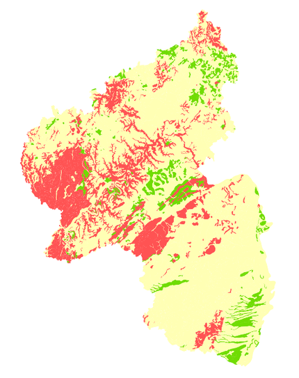 Mapserver Anwendung Potenzielle Eignung von Böden für Erdwärmekollektoren und Wärmeleitfähigkeit von Böden starten