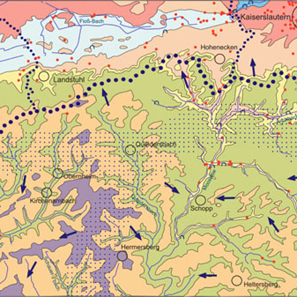 Hydrogeologische Kartierung im Raum Kaiserslautern