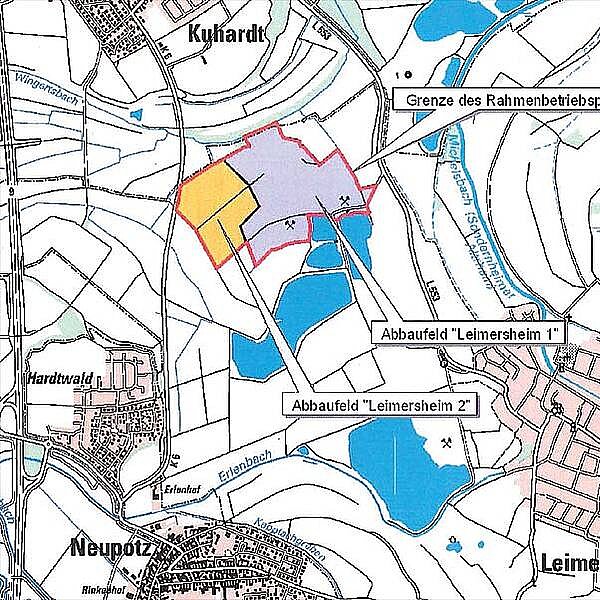 Leimersheim Bergrechtliches Planfeststellungsverfahren für die Erweiterung des Quarzkies- und Quarzsandtagebaus „Leimersheim“